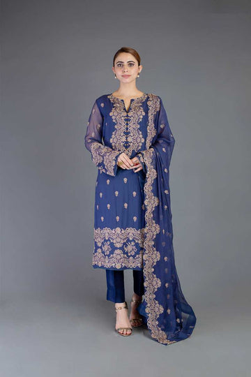 Bareeze Antique Range Bnl627 Navy Blue Collection 2021